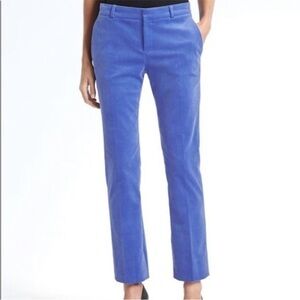 Banana Republic Ryan Slim Corduroy Blue Straight Leg Pants 8